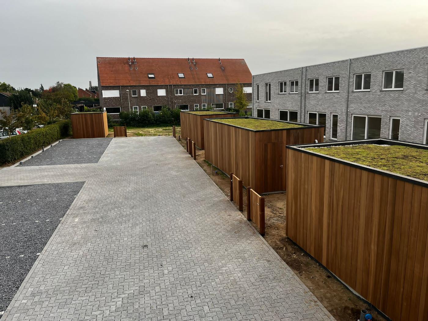 Development project with sedum roofs